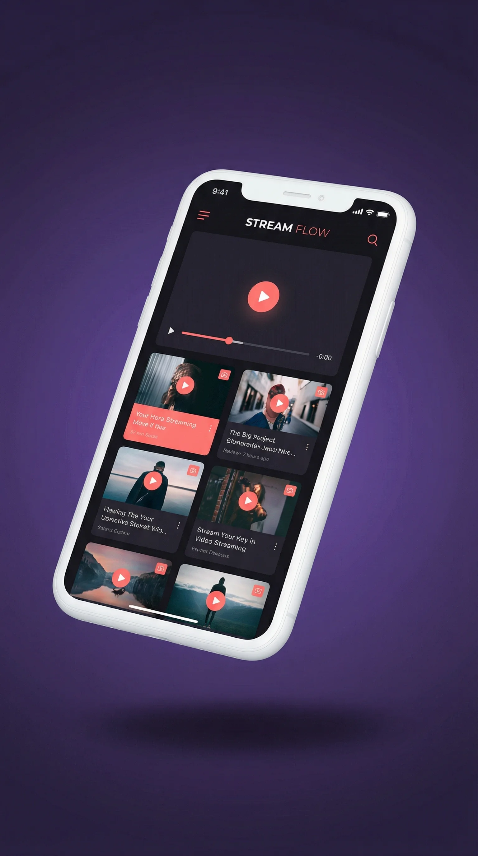 茄子视频手机客户端界面展示